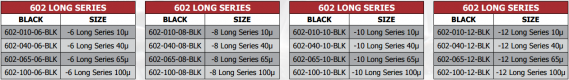 602 Long Series Filters