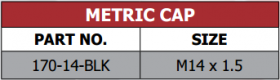 170 Series Metric Cap