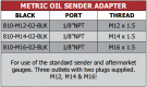 810 Series Metric Oil Sender Adapter