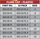 820 Series Flare Cap - Plastic