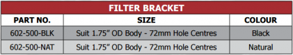 602 Filter Bracket