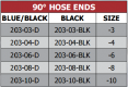 203 Series 90 Degree Hose End