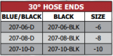 207 Series 30 Degree Hose End