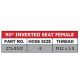 271 Series 90 Degree Female - Inverted Seat