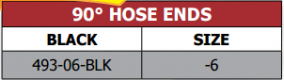 493 Series 90 Degree Hose Ends