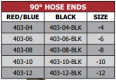 403 Series 90 Degree Hose Ends