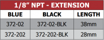 372 Series Female - Male NPT Extension