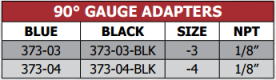 373 Series 90 Degree Gauge Adapters