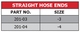 200 Series Straight Steel Hose End