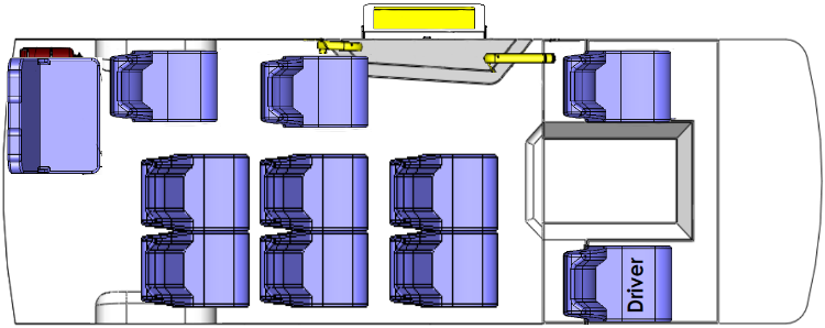 Floorplans for Toyota HiAce Commuter seat modifications