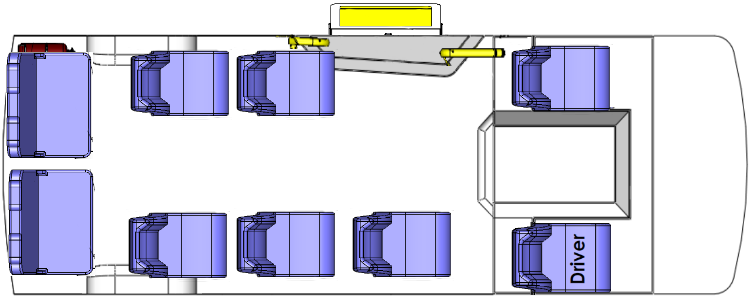 Floorplans for Toyota HiAce Commuter seat modifications