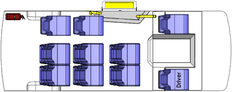 Floorplans for Toyota HiAce Commuter seat modifications